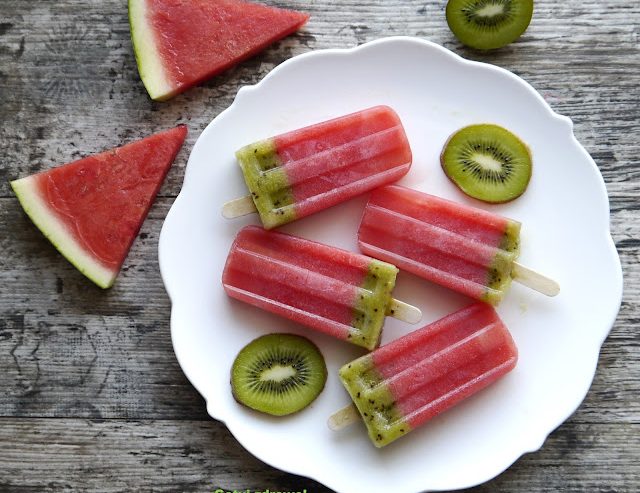 Lody arbuzowe z kiwi