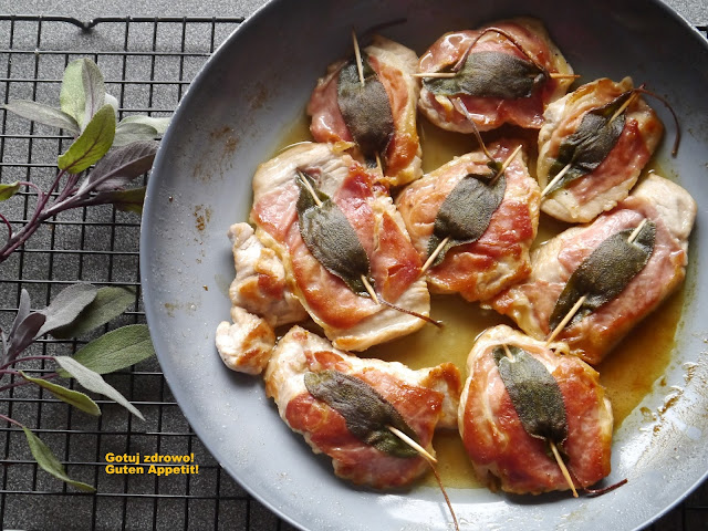 Saltimbocca alla romana z indyka