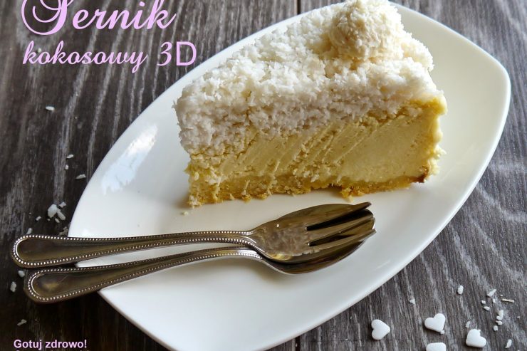 Sernik kokosowy 3d