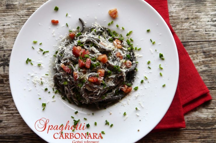 Spaghetti carbonara - podwójnie czarna