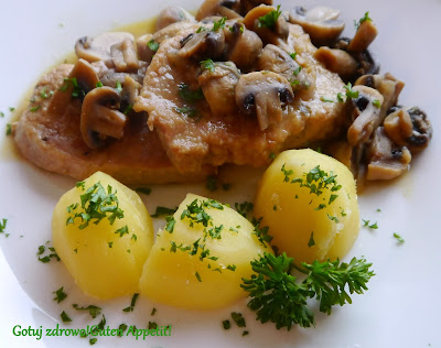 Sznycle schabowe w pieczarkowym ragout