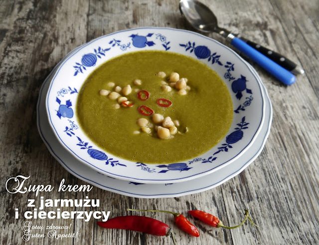 Zupa krem z jarmużu i ciecierzycy z chili