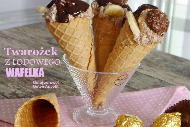 Twarożek z lodowego wafelka